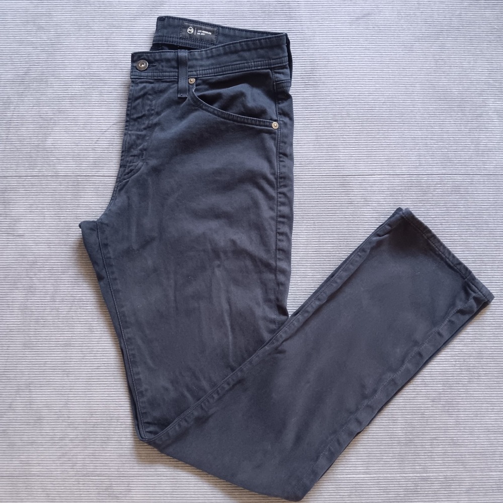 Adriano Goldschmied Jeans Mens 29x32 (*31x32) Everett AG Slim Straight Dark Blue - Picture 2 of 13